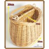 Panier en osier compartimenté
