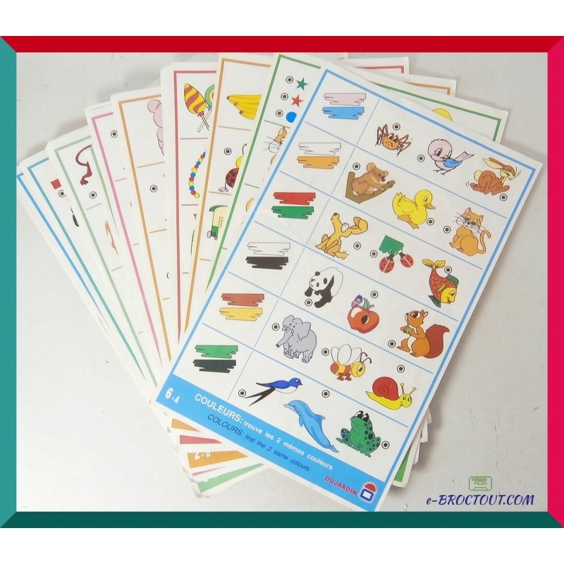 Pièces De Rechange Jeu Pour Enfants - Premiers Pas : 24 Fiches Recto Verso - Dujardin