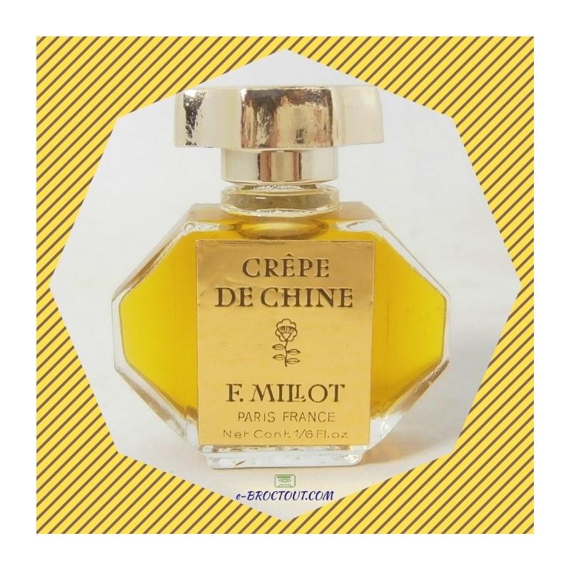 Miniature, Mignonnette de parfum vintage Crêpe de Chine - F. Milot - Paris - 5 ml