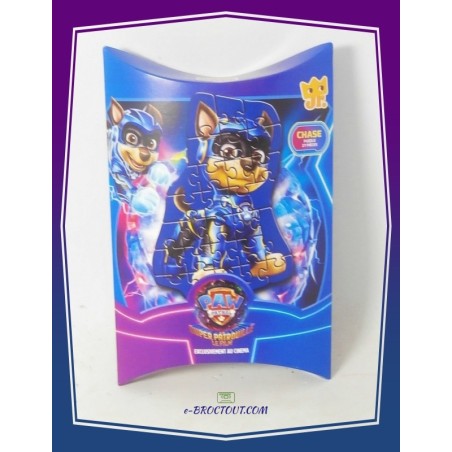 Série PAW PATROL - Puzzle Pat Patrouille 27 pièces CHASE - Burger King 2021