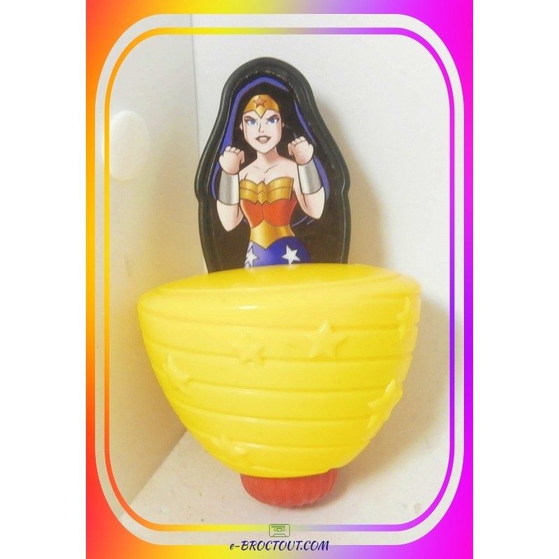 Figurine Dc Super Friends - Toupie Wonder Woman - Kids Meal - Burger King 2016