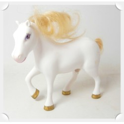Figurine les animaux de la ferme - poney, cheval blanc - 12cm