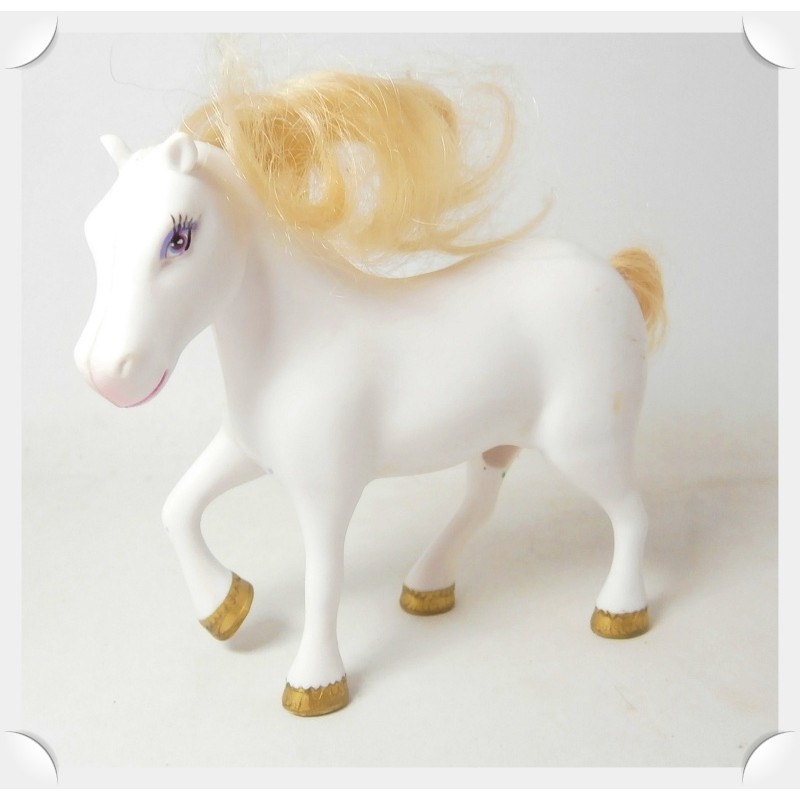 Figurine les animaux de la ferme - poney, cheval blanc - 12cm