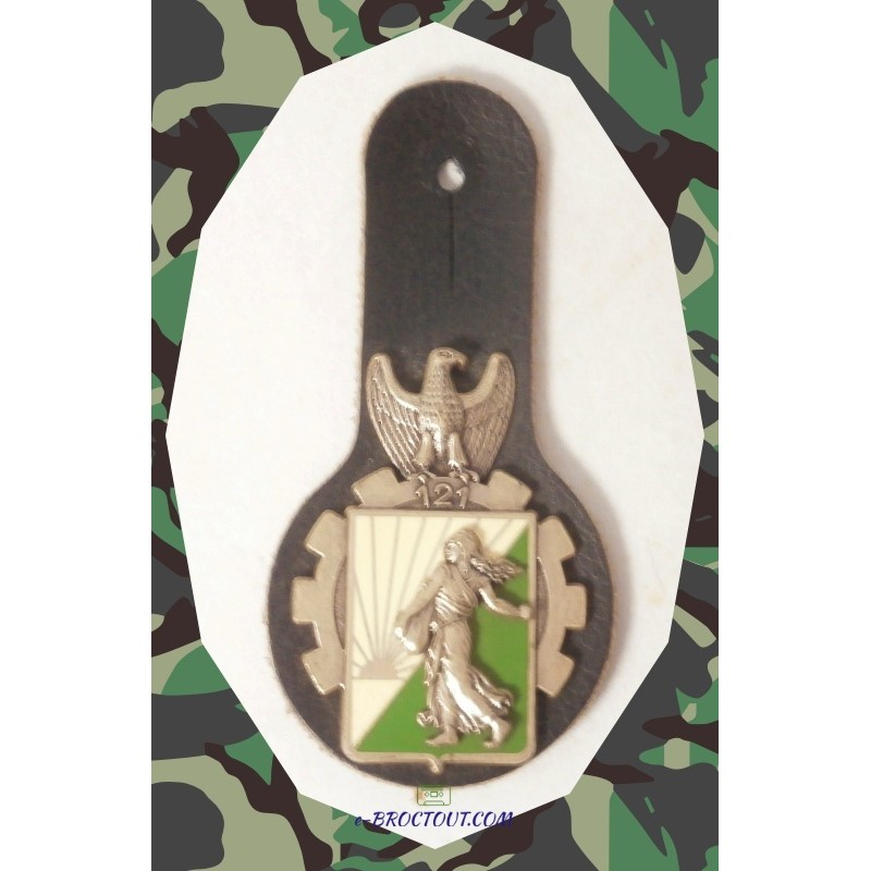 Insigne Militaire - Pucelle 121e régiment du train (121 R.T.) - 1990