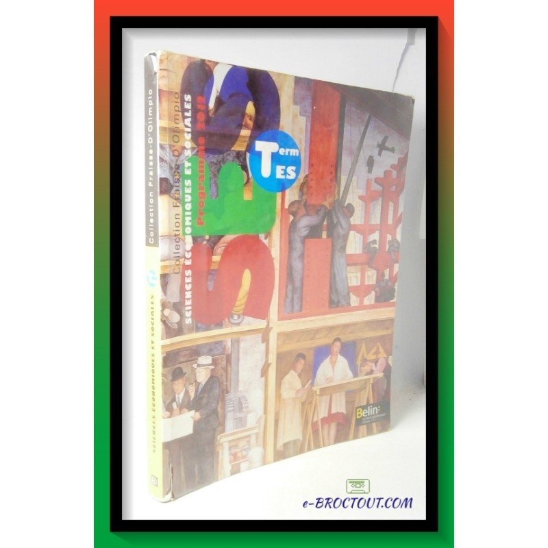 Livre scolaire - Sciences économiques et sociales - Terminale ES