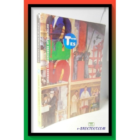 Livre scolaire - Sciences économiques et sociales - Terminale ES