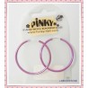 Boucle D'Oreilles Créole - Coloris Rose - Pinky