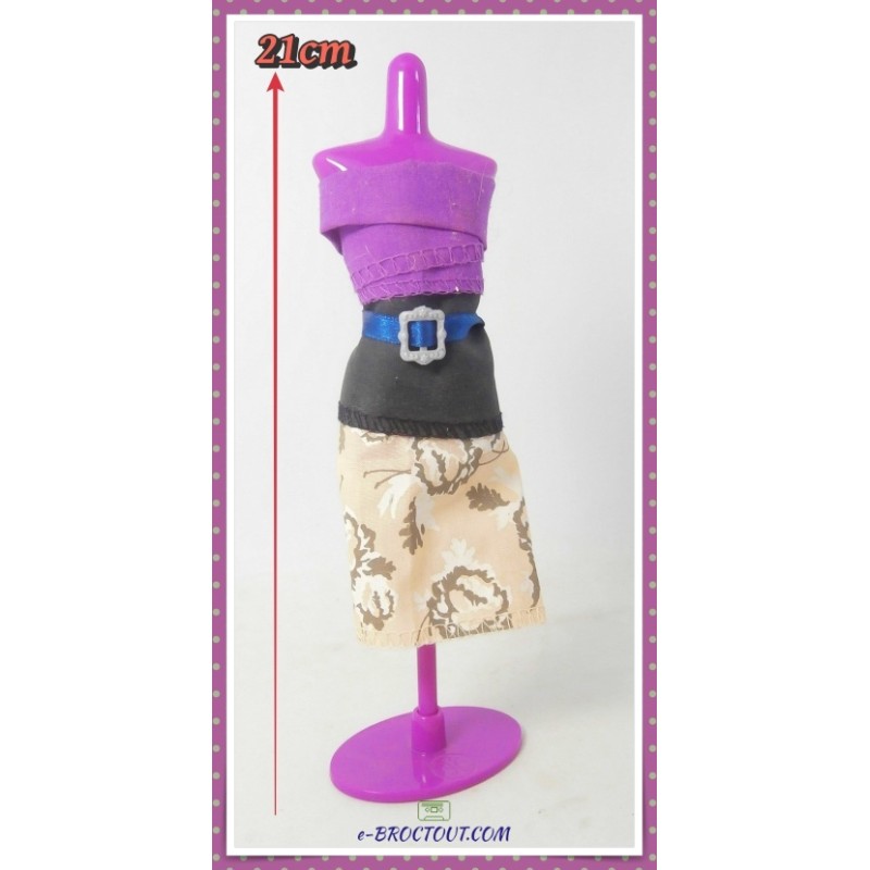 Pièce de rechange pour coffret fashion design HARUMIKA : mannequin stylisme violet - Bandai 2009