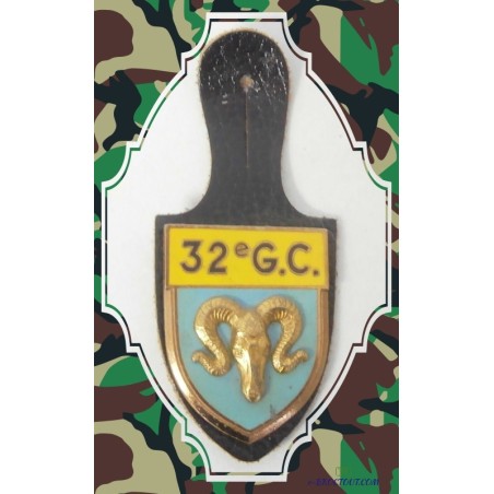 Insigne Militaire - Pucelle 32eme Groupement De Camp (32 G.C.) - 1990