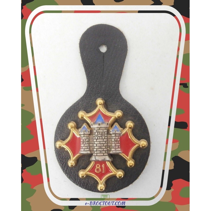 Insigne Militaire - Pucelle 81eme Régiment D'Infanterie (81 R.I.) - 1989