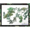 Diorama Figurines Militaires : Lot De Soldats, Chars Et Murets Période 39-45