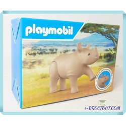 Figurine Les Animaux Sauvages Playmobil : Bébé Rhinocéros - Happy Meal - Mcdo 2025