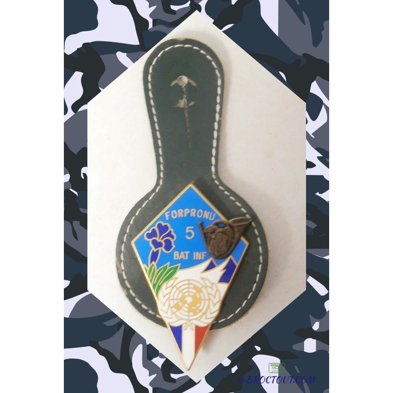 Insigne Militaire - Pucelle Forpronu - 5eme Bataillon D'Infanterie - Sarajevo 1992