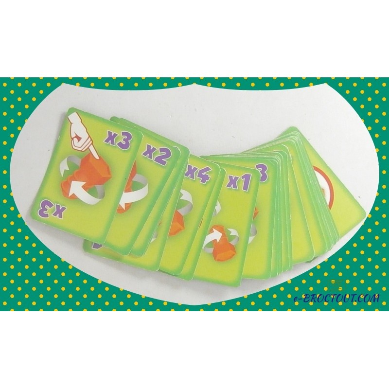 Pièce De Rechange - Jeu De Société Crac Pied : Lot de 24 cartes