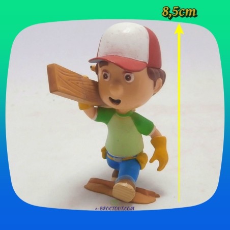 Figurine Série Manny Et Ses Outils : Manny Garcia Portant Une Planche De Bois - 8,5cm - Bullyland