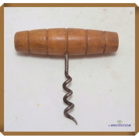 Tir bouchon ancien en bois massif