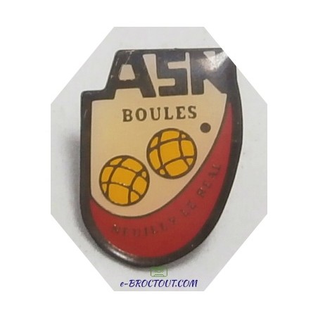 Pin's Série Loisirs : boules Association Neuilly Le Réal - ASN