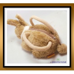 Peluche doudou sac à main lapin - 22cm - Fizzy