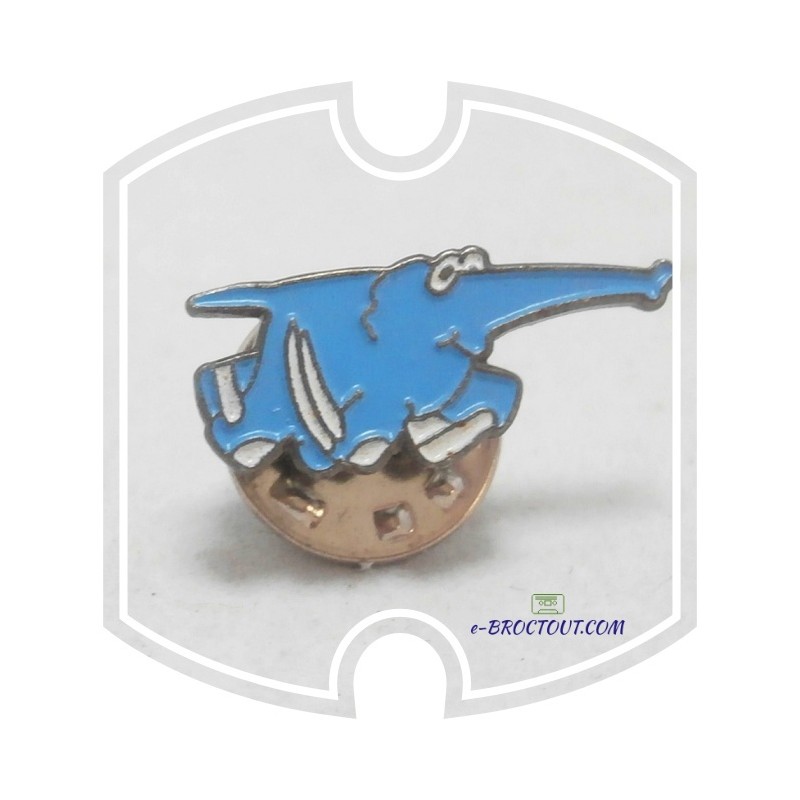 Pin's Station de lavage auto - Eléphant bleu