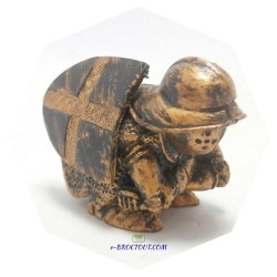 Pièce De Rechange - Jeu D'Échecs Harry Potter : Figurine Pion Échec Or Et Noir Sans Socle - Mattel 2002