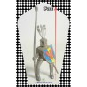 Figurine Les Chevaliers - Soldat Cavalier Médiéval En Armure Sans Son Cheval - Monochrome Gris - Timpo Toys 1960