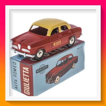 Voiture Miniature De Collection : Taxi Alfa Romeo Giulietta - Reproduction Collection Hachette Mercury