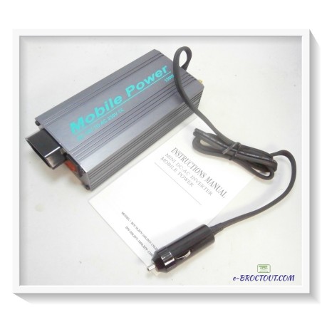 Convertisseur - Onduleur De Voiture 12 Volts En 220 Volts Puissance 150 Watts