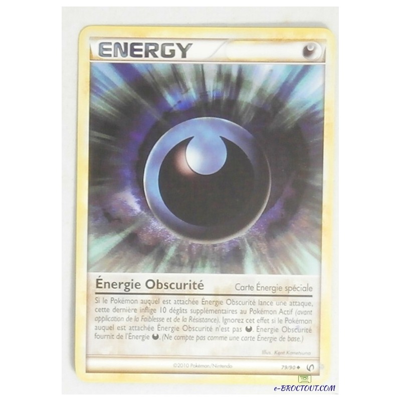 Carte Pokémon - Energy Obscurité - 79/90 - 2010