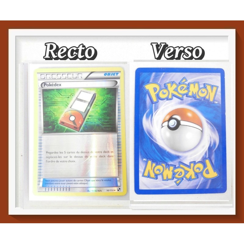 Carte Pokémon Dresseur Pokédex Reverse - Noir & Blanc - 98/114 - 2011