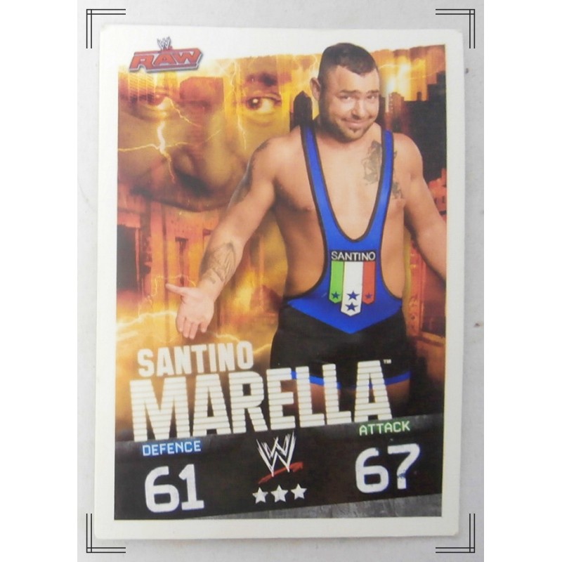 Carte de base WWE - Slam Attax Evolution : Santiano Marella - Topps 2009