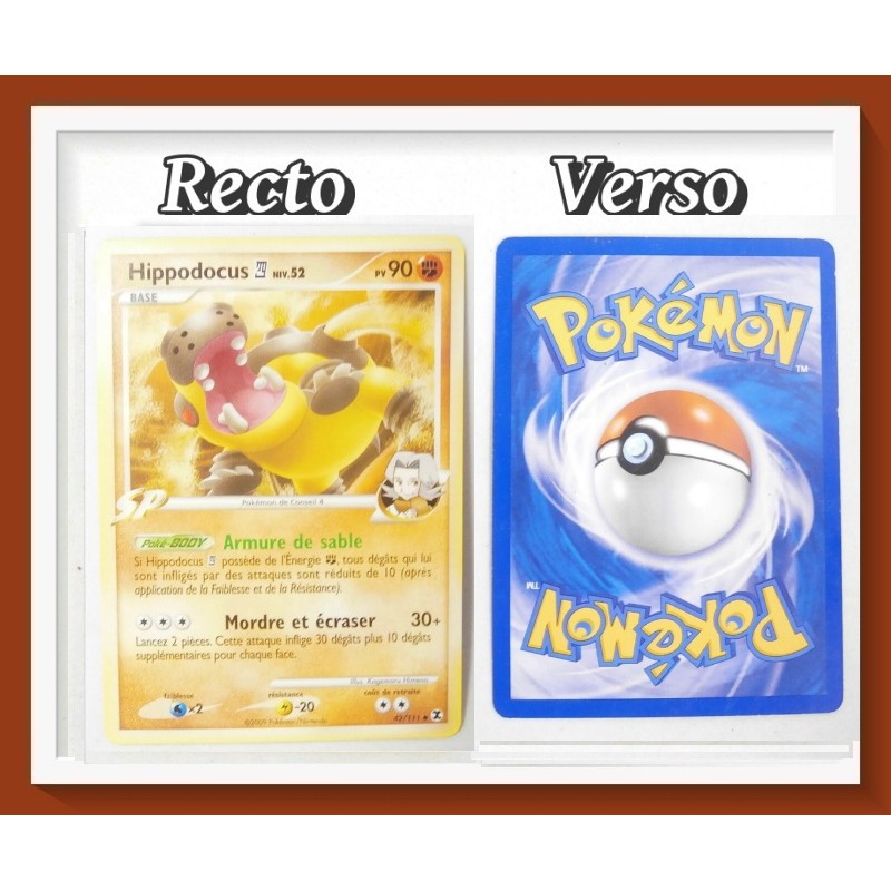 Carte Pokémon Hippodocus - Rivaux Emergeants - PV 90 - 42/111 - 2009