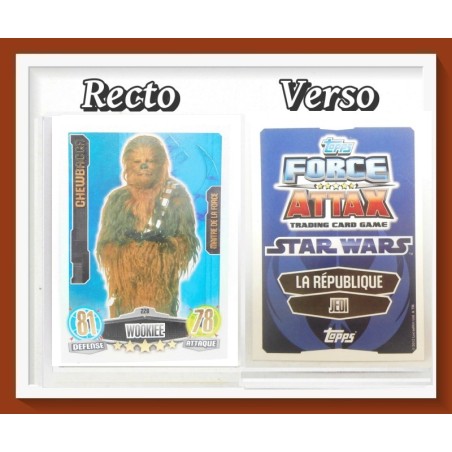 Carte Brillante Force Attax - Star Wars : Chewbacca 228 - 2012