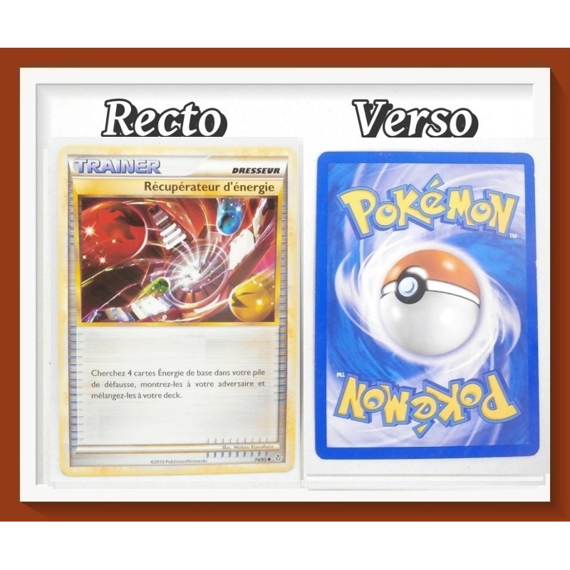 Carte Pokémon Dresseur - Récupérateur d'Énergie - Déchainement 74/95 - 2010