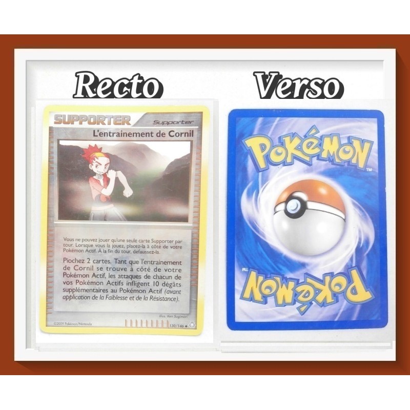Carte Pokémon Supporter - L'entrainement de Cornil - Reverse 130/146 - 2009