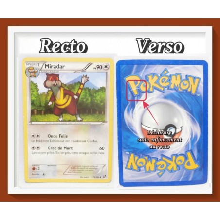 Carte Pokémon Miradar Noir & Blanc - Pv90 - 79/114 - 2011