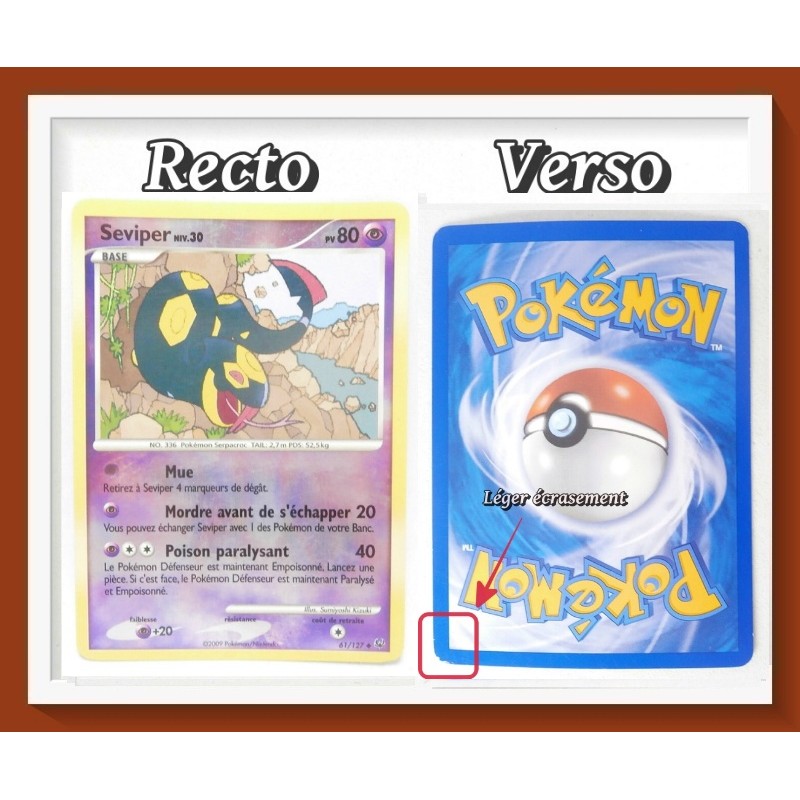 Carte Pokémon Seviper Platine - Pv80 - 61/127 - Reverse 2009