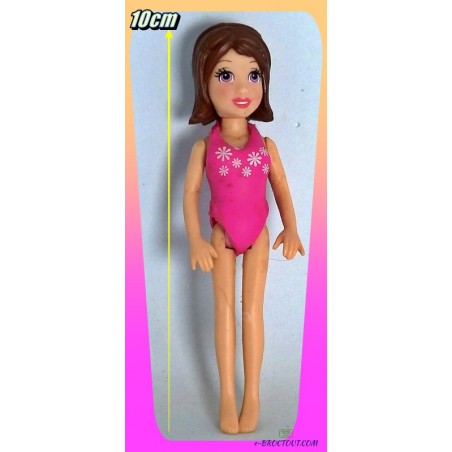 Figurine Fashion Polly Pocket - Poupée Baignade - 10 Cm