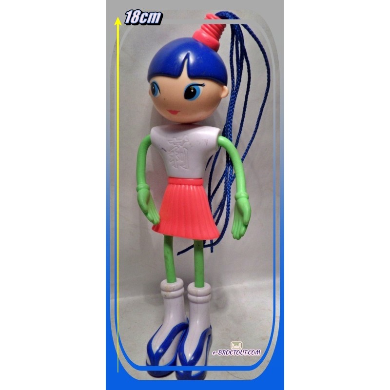 Figurine Betty La Malice - Betty chevelure bleue - Happy Meal - McDo 2002